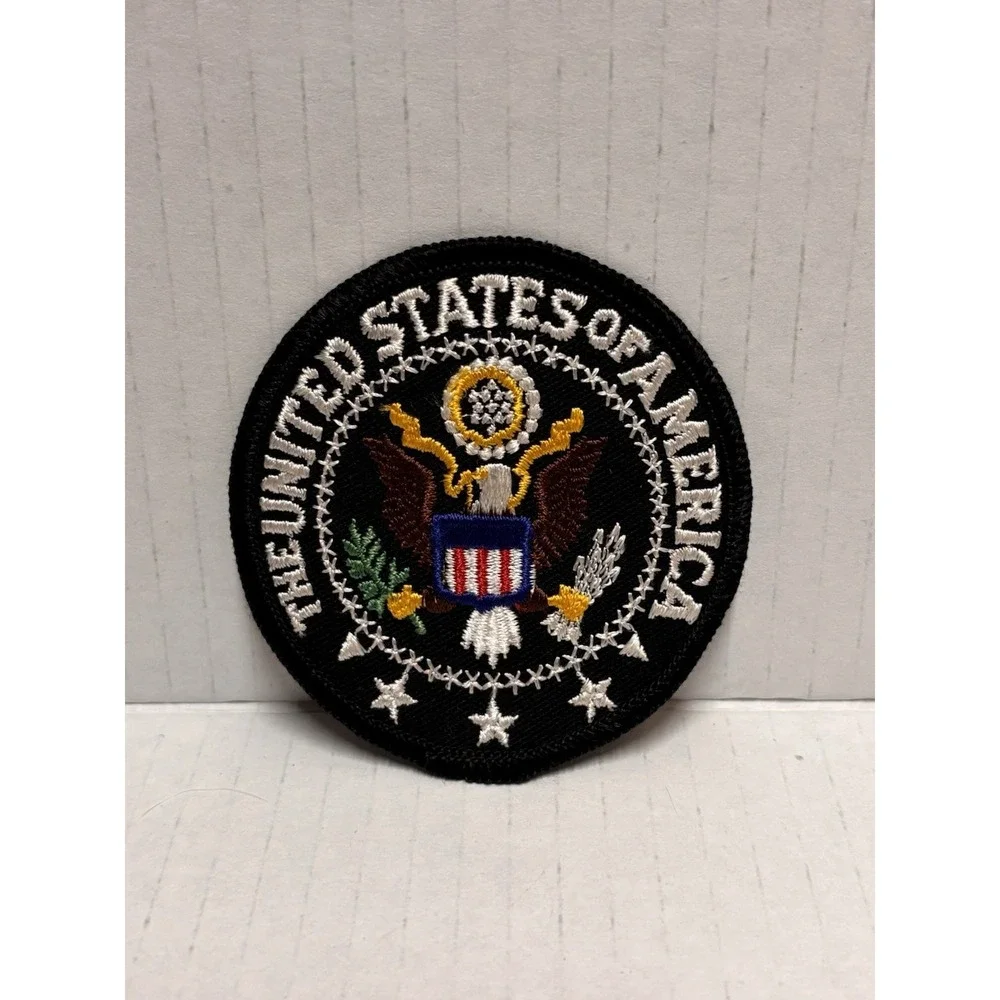 Bald Eagle American Flag Round Patch United States Patriotic  Vintage